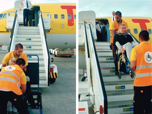 Rollstuhl Einstieg Flugzeug