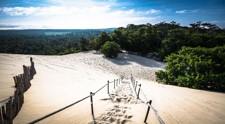 Blick auf die imposante Dune du Pilat