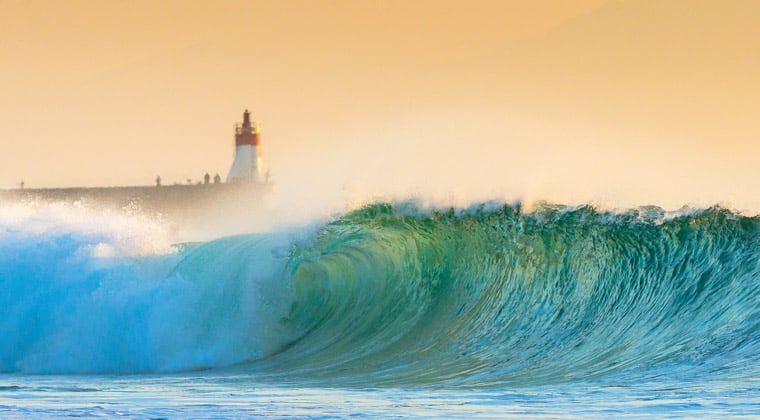 Surfen Frankreich Strand Hossegor