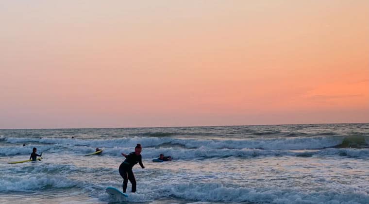 Surfen in Frankreich Montalivet