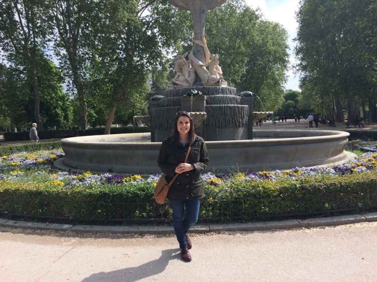 Der Galapagosbrunnen im Retiro Park Madrid