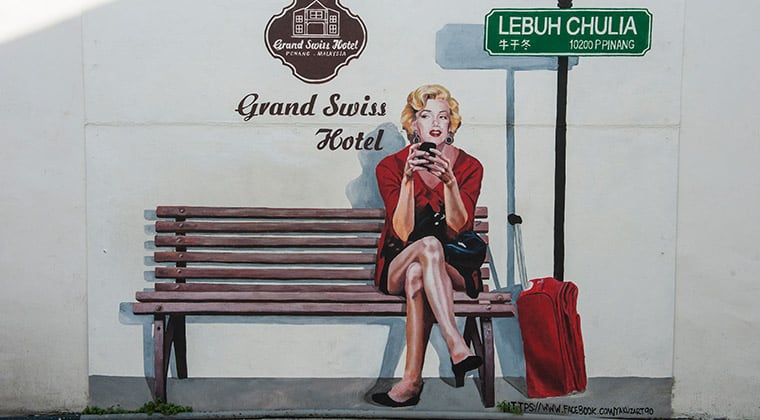 Streetart in George Town