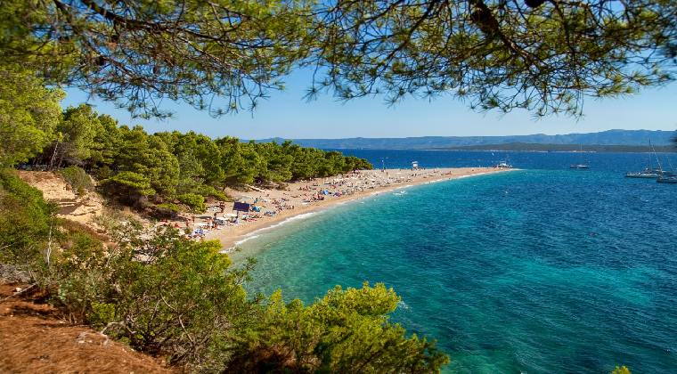 Strand Goldenes Horn Kroatien