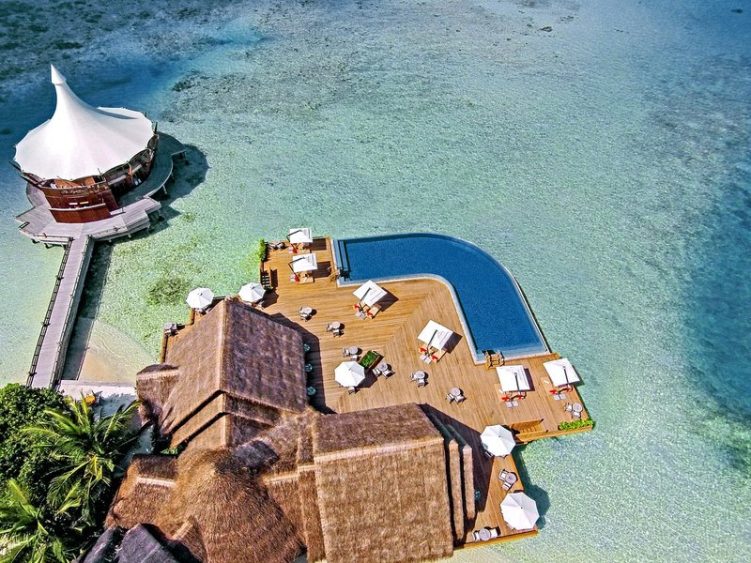 Das Baros Maldives von oben