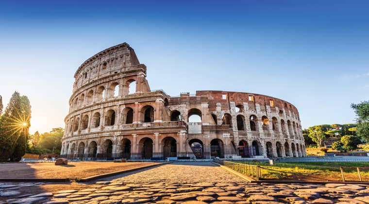 italien städte kolosseum in rom