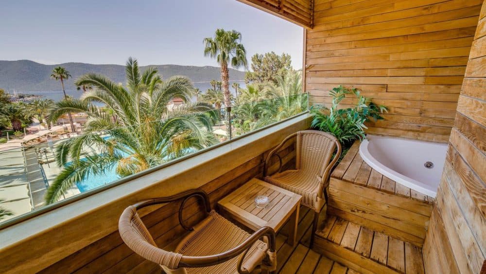 Ein Highlight: In der Juniorsuite könnt ihr im Whirlpool relaxen.