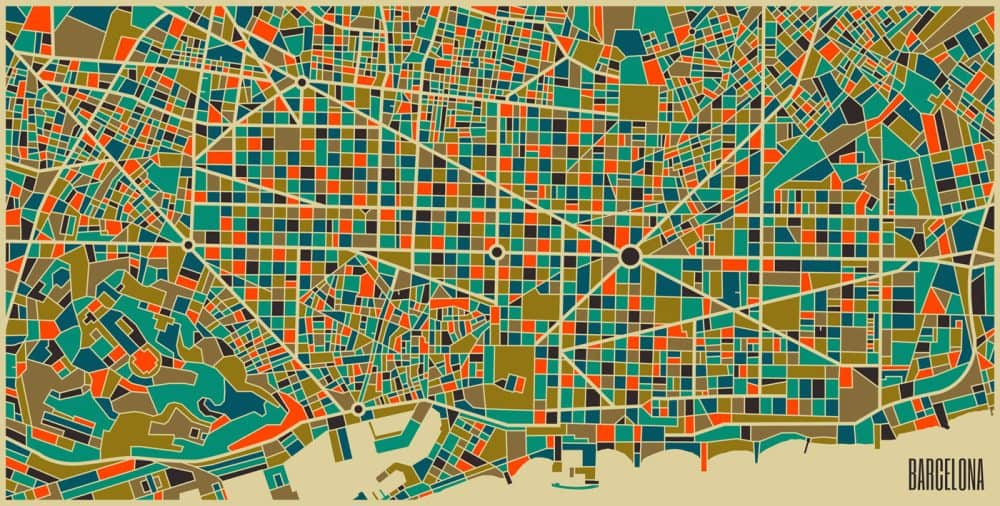 Barcelona Karte
