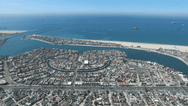 Long Beach von oben (Copyright: Kit Leong/Shutterstock.com)