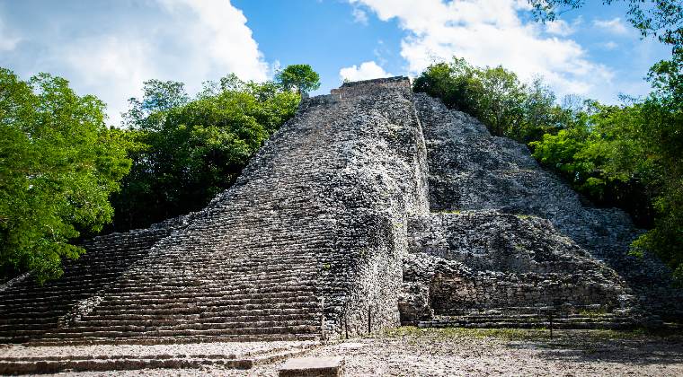 Pyramide Nohoch Mul in Mexiko
