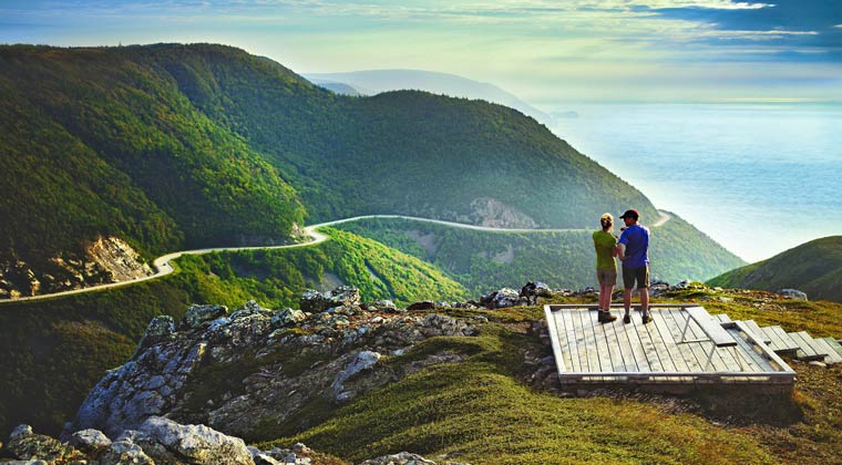 Nationalparks Kanada Cape Breton Aussichtsplattform