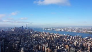 New York, Empire State Building, Hudson River