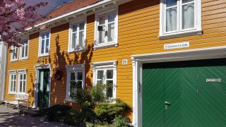 Bunte Holzfassaden in Kristiansand