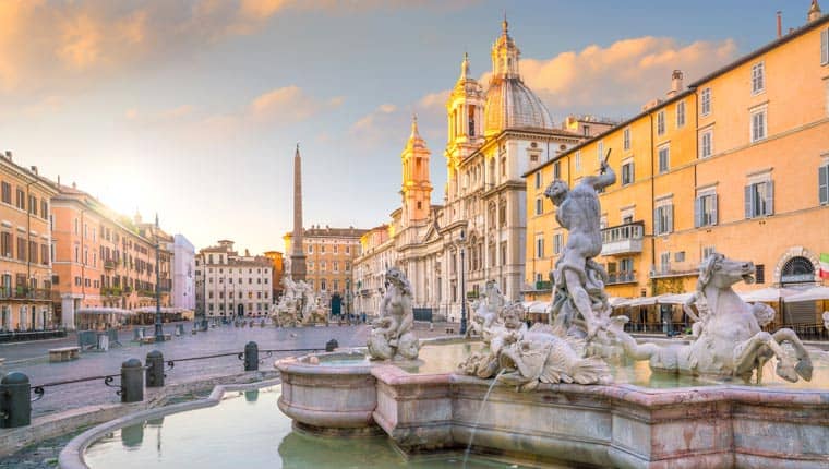 Piazza Navona im Herzen von Rom.