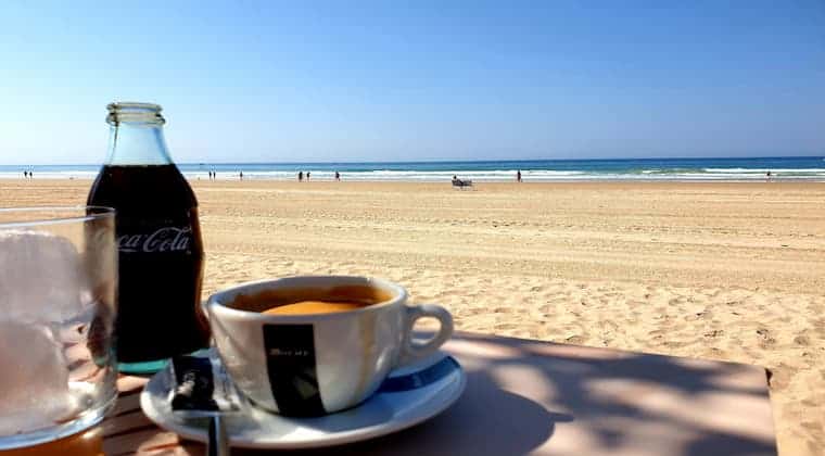 Kaffeepause am Strand