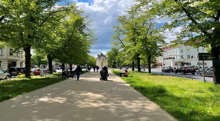 Potsdam Fußweg vom Nauener Tor zum Jägertor. Ideal für einen Spaziergang