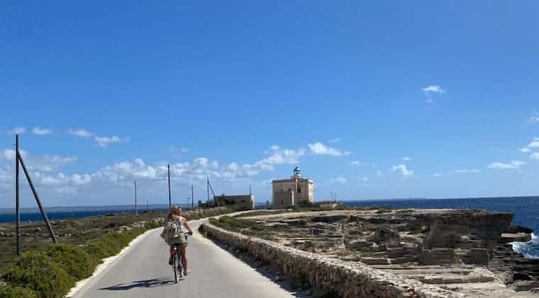 Radtour Favignana Leuchtturm