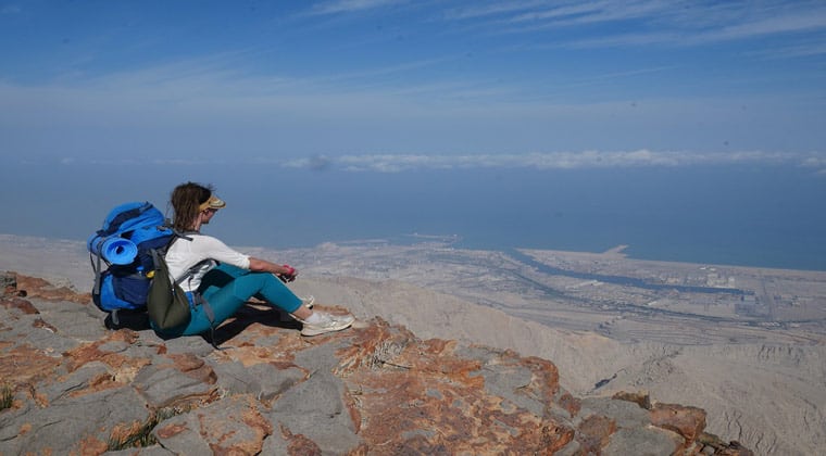 Ras Al Khaimah Highländer Adventure Aussicht von hoch oben