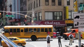 Typischer Schulbus in NY