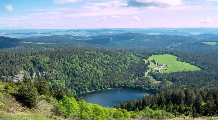 Deutschland-Baden-Württemberg-Schwarzwald-Feldsee- Panoramablick