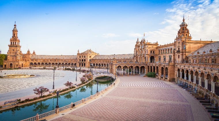 Plaza de Espana Spanien Sevilla