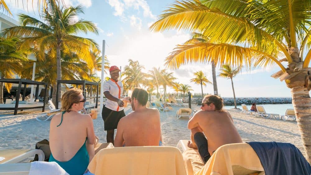 Am Strand vom RIU Palace Jamaica
