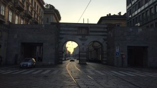 Straßenszene in Mailand
