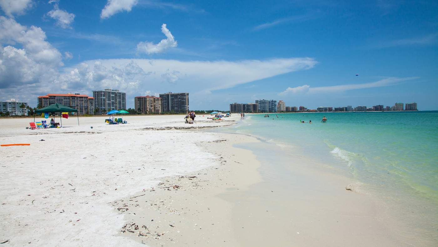 Karibische Strände auf Marco Island: Hier der Marco Beach