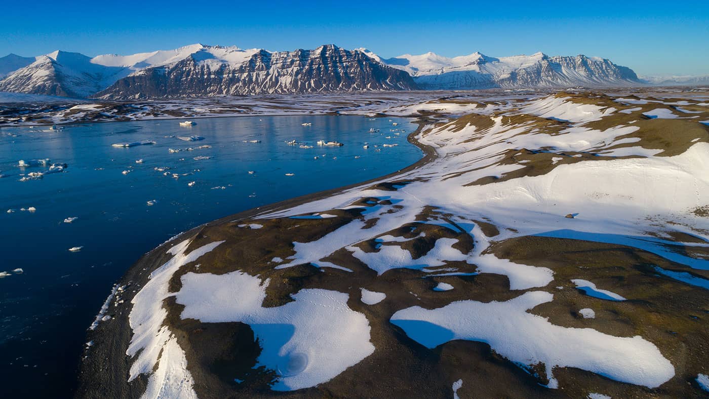 Der Gletscher "Vatnajökull" in Island