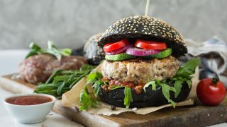 Burger vegan mit Hirse-Bulette