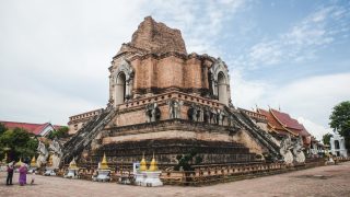 Der Wat Chedi Luang in Chiang Mai ist einer der schönsten Tempel des Landes.