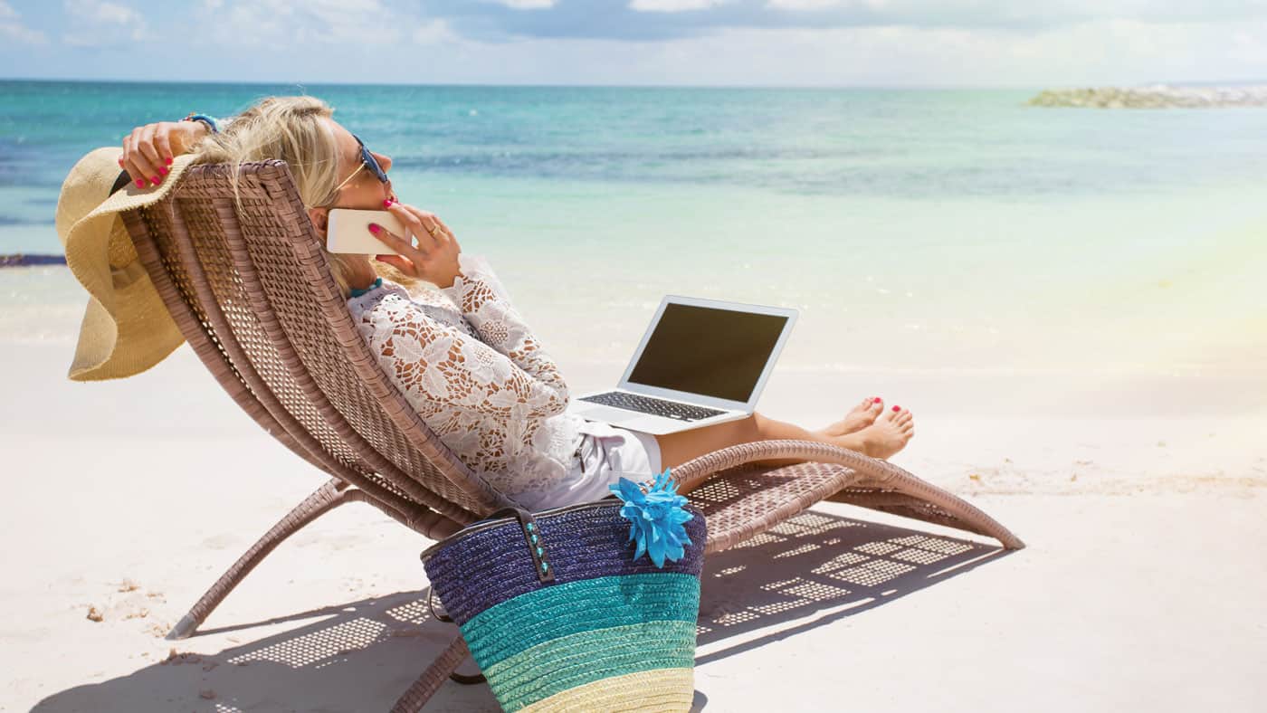 Digitale Nomaden arbeiten von überall aus