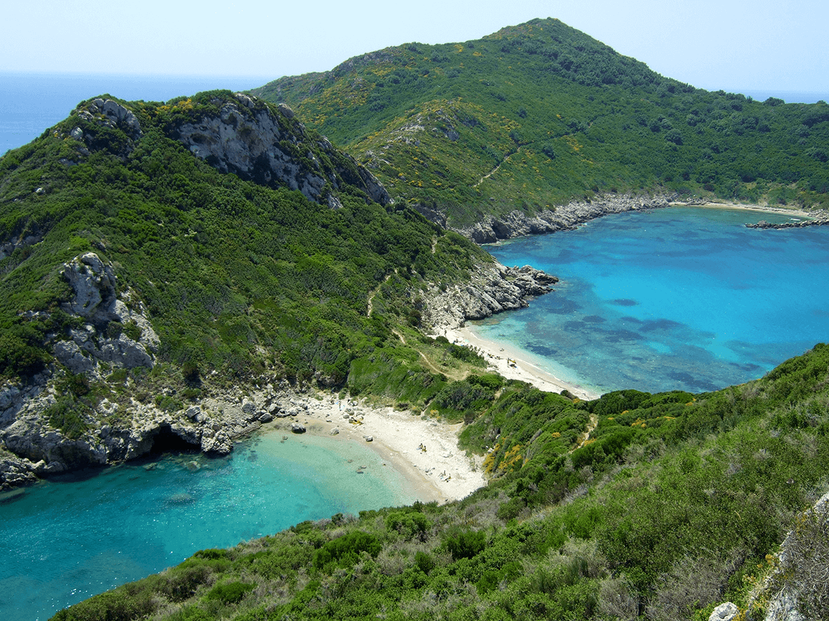 Zwillingsbucht auf Korfu