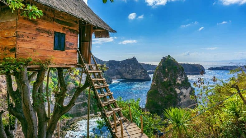 Baumhäuser in Indonesien Insel Bali