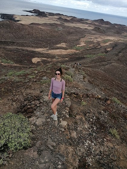 Fuerteventura Anja auf der Insel Lobos