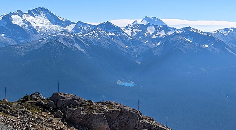 Blick auf den Blackcomb Mountain, British Columbia, Kanada
