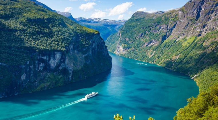 Der Geirangerfjord in Norwegen.