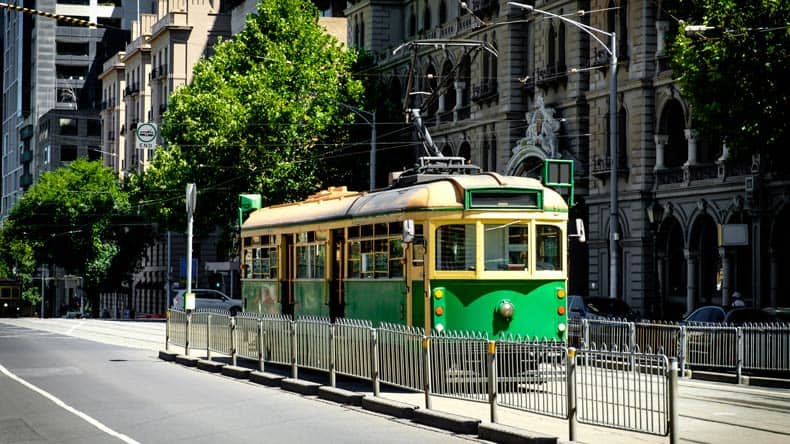 Australien, Melbourne, Tram City Circle