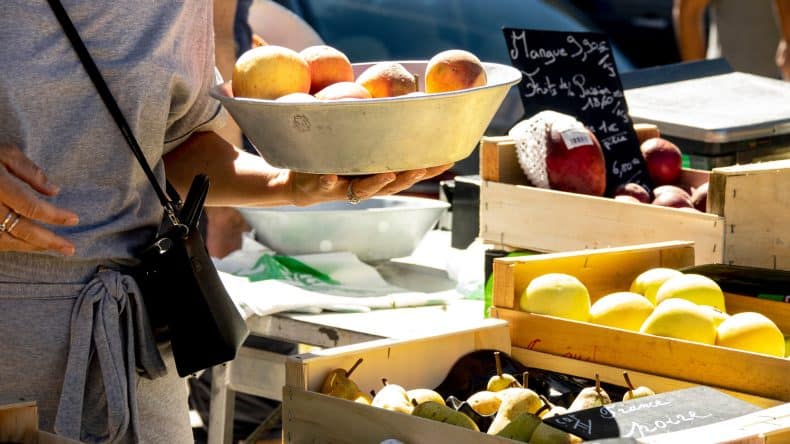 Obst Markt in Lyon Frankreich