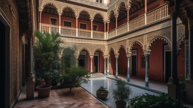 Vereint italienische Renaissance und den spanischen Mudéjar-Stil - der Stadtpalais Casa de Pilato.