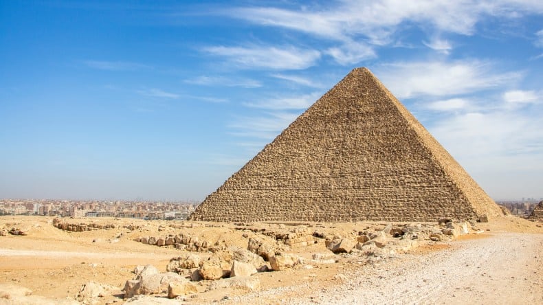 Blick auf die Cheops-Pyramide.