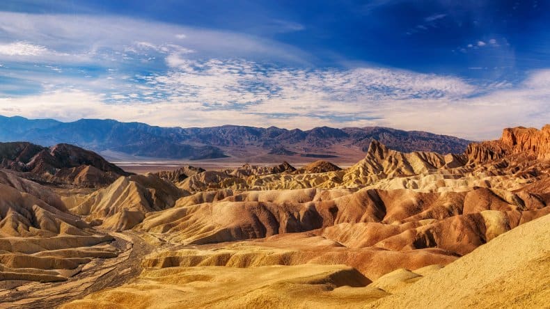 Panoramablick auf den Death Valley National Park, Kalifornien.