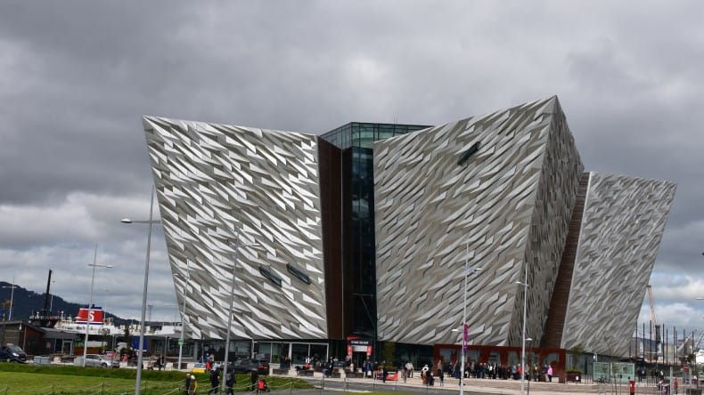 Das Titanic Museum in Belfast in Nordirland.