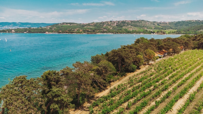 Ankaran Beach Slowenien