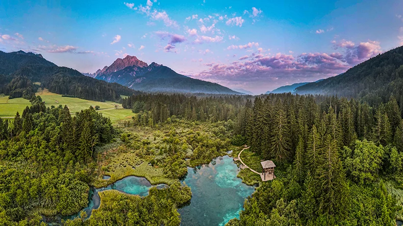 Naturreservat Zelenci in Slowenien