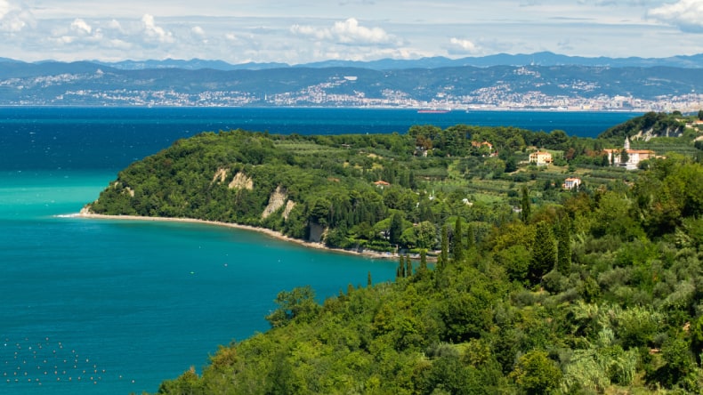 Strunjan Beach Slowenien