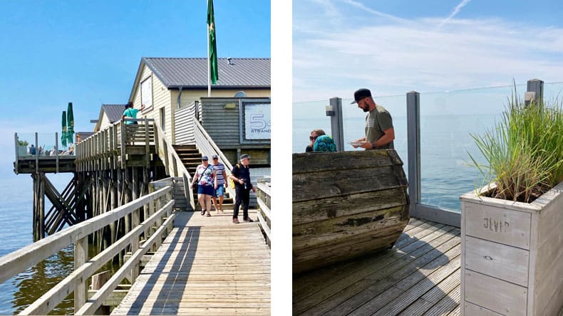 Blick auf die Bar 54° Nord, St.Peter Ording, Deutschland