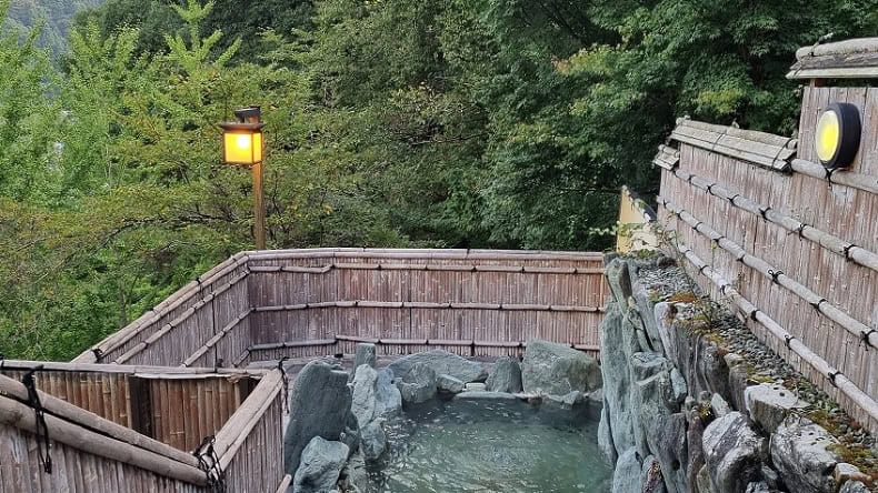 Thermalbad Onsen auf Shikoku