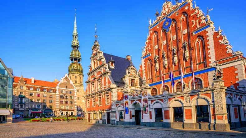 Blick auf die Altstadt von Riga, Lettland