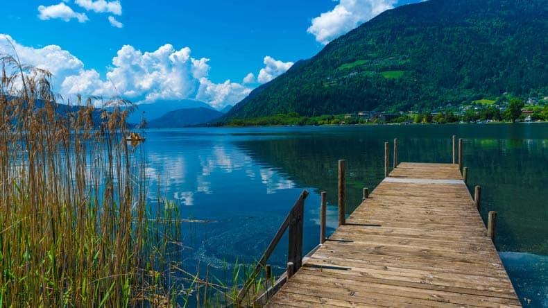 Blick auf den Ossiacher See