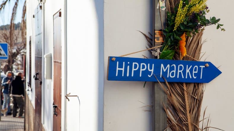Spanien, Ibiza, Hippiemarkt Punta Arabí